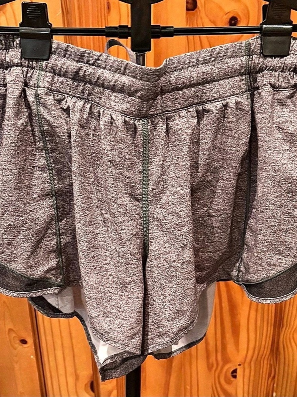Lululemon Ivivva Girls’ 14 Tall Heather Gray Athletic Running Shorts